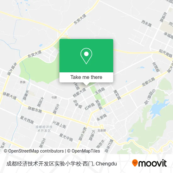 成都经济技术开发区实验小学校-西门 map
