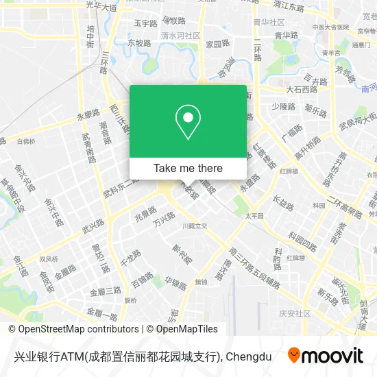 兴业银行ATM(成都置信丽都花园城支行) map