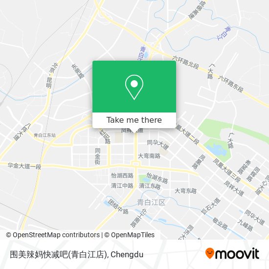 围美辣妈快减吧(青白江店) map