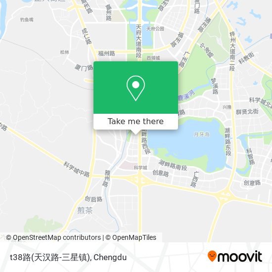 t38路(天汉路-三星镇) map
