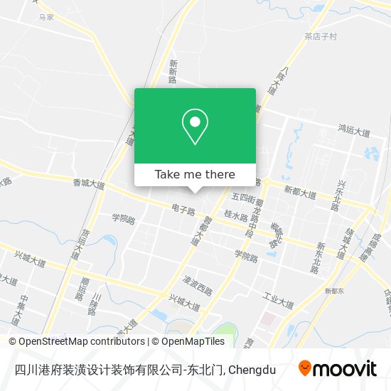 四川港府装潢设计装饰有限公司-东北门 map