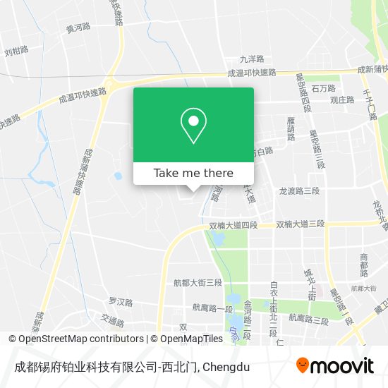 成都锡府铂业科技有限公司-西北门 map