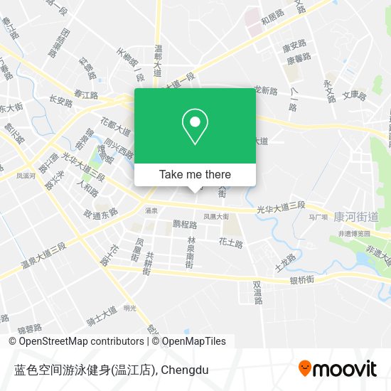 蓝色空间游泳健身(温江店) map