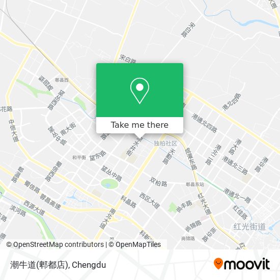 潮牛道(郫都店) map