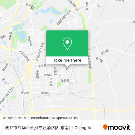 成都市成华区政府专职消防队-东南门 map