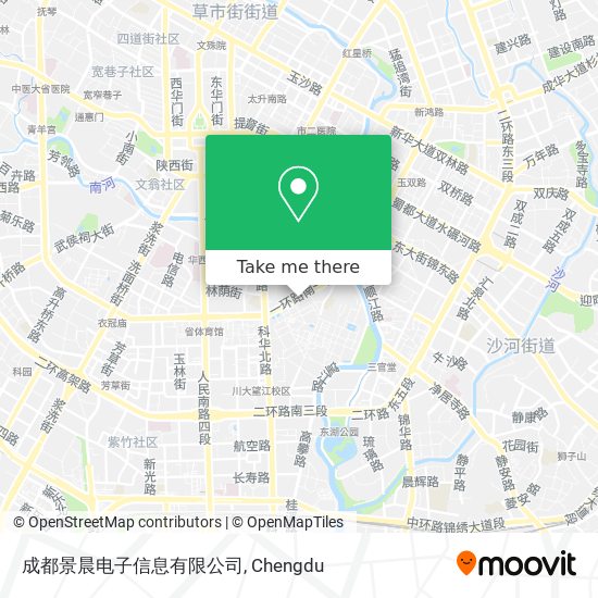 成都景晨电子信息有限公司 map