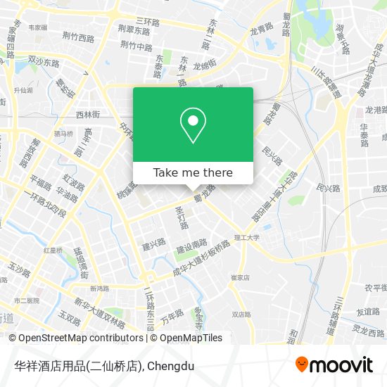 华祥酒店用品(二仙桥店) map