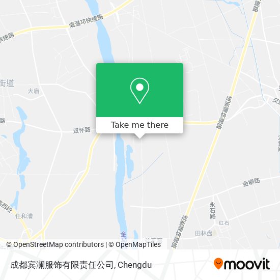 成都宾澜服饰有限责任公司 map