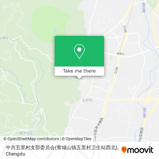 中共五里村支部委员会(青城山镇五里村卫生站西北) map