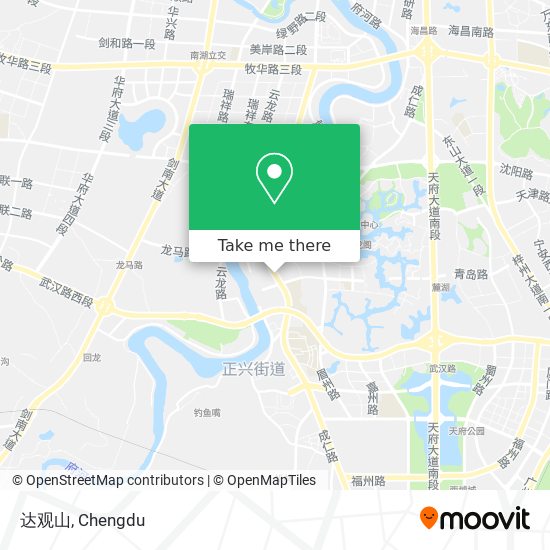 达观山 map