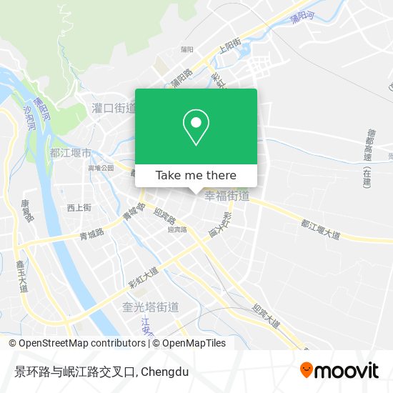 景环路与岷江路交叉口 map