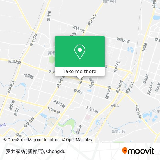罗莱家纺(新都店) map
