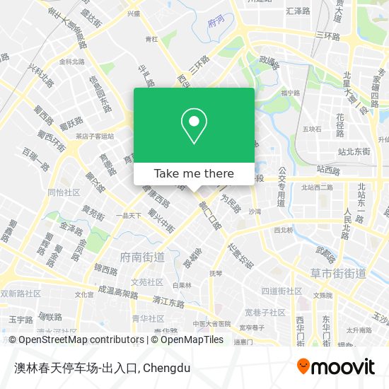澳林春天停车场-出入口 map