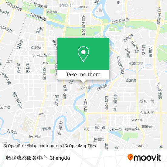 畅移成都服务中心 map