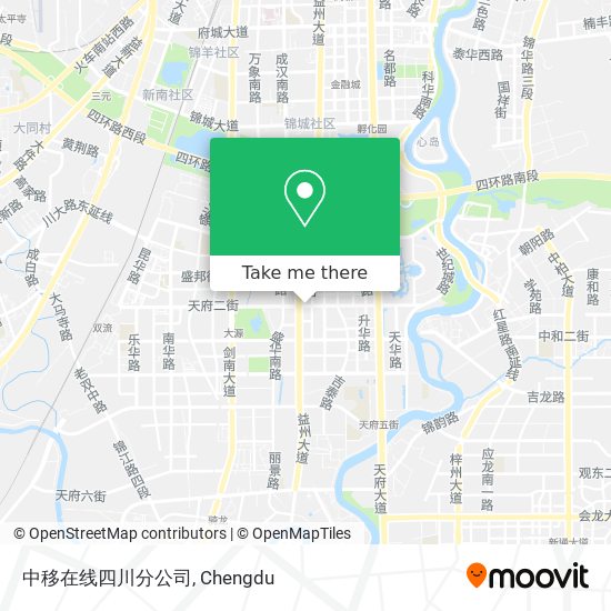 中移在线四川分公司 map