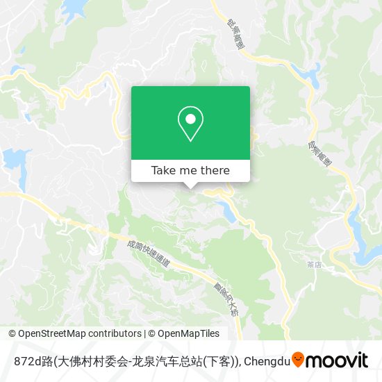872d路(大佛村村委会-龙泉汽车总站(下客)) map