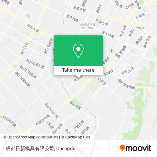 成都日新模具有限公司 map