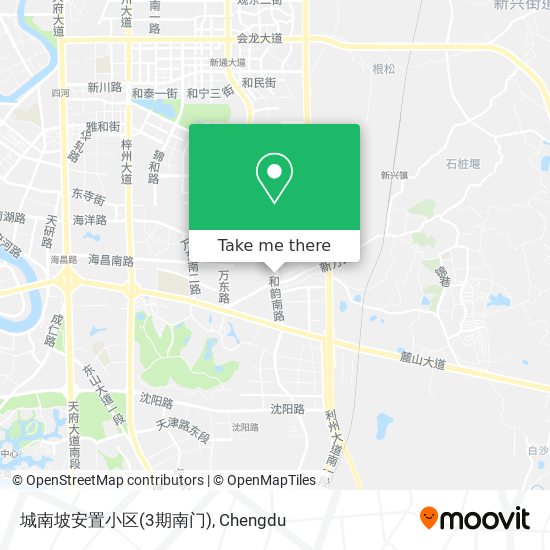 城南坡安置小区(3期南门) map