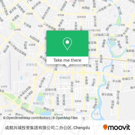成都兴城投资集团有限公司二办公区 map