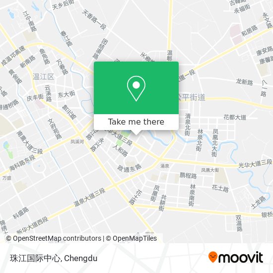 珠江国际中心 map