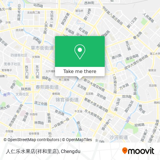 人仁乐水果店(祥和里店) map