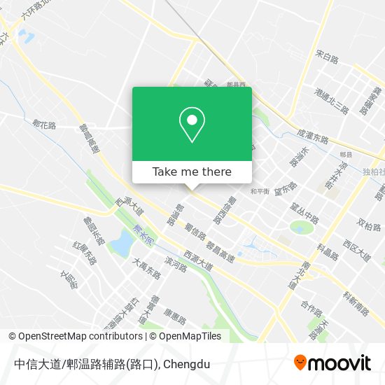 中信大道/郫温路辅路(路口) map
