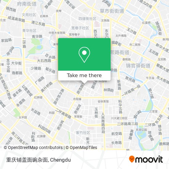 重庆铺盖面豌杂面 map