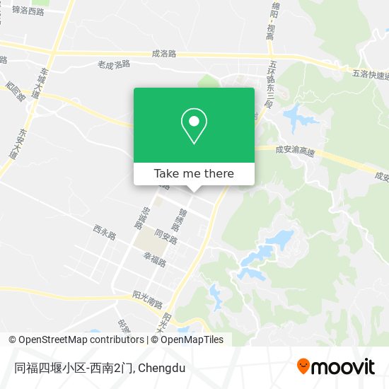 同福四堰小区-西南2门 map