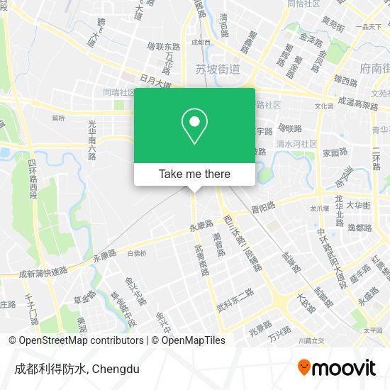 成都利得防水 map
