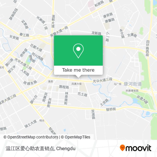 温江区爱心助农直销点 map
