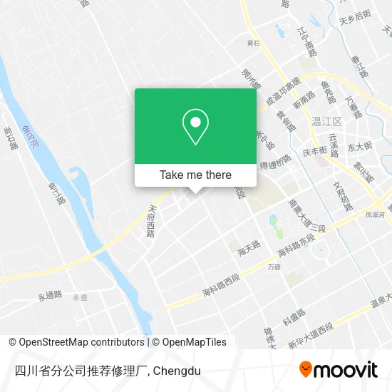 四川省分公司推荐修理厂 map