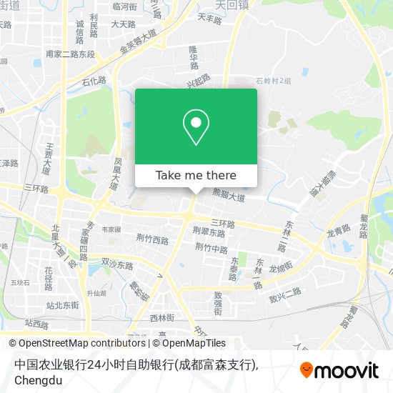 中国农业银行24小时自助银行(成都富森支行) map