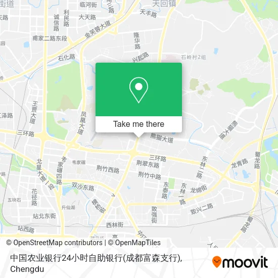 中国农业银行24小时自助银行(成都富森支行) map