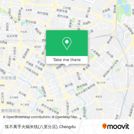 筷不离手火锅米线(八里分店) map