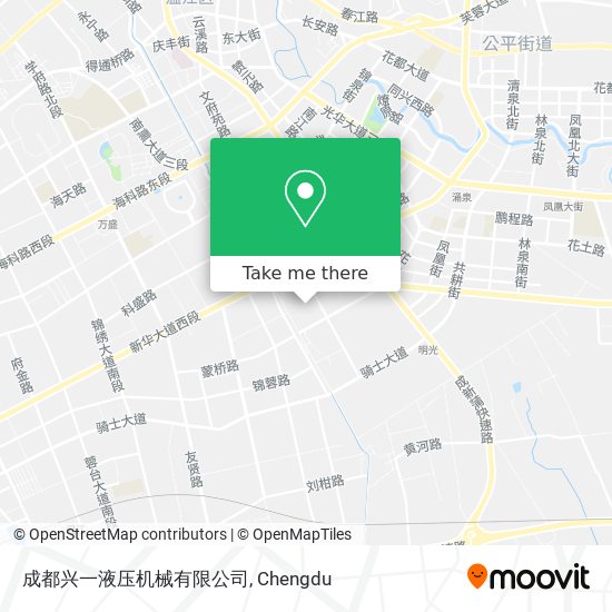 成都兴一液压机械有限公司 map