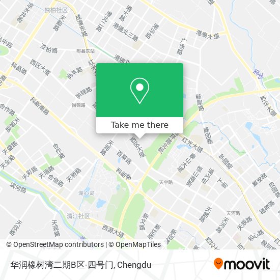 华润橡树湾二期B区-四号门 map