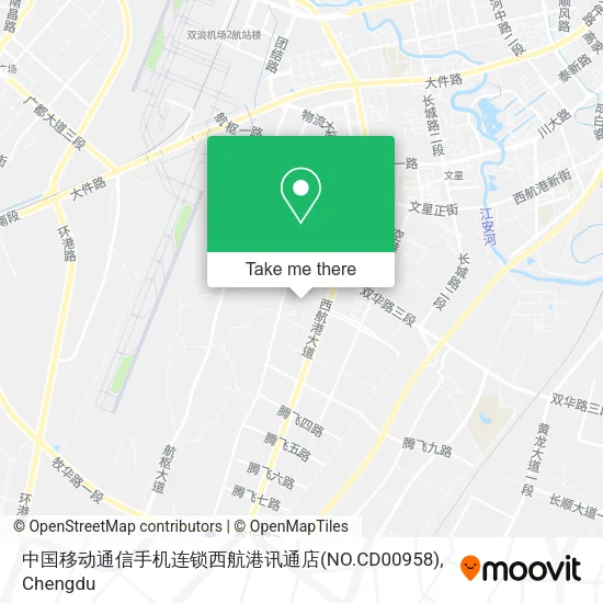中国移动通信手机连锁西航港讯通店(NO.CD00958) map