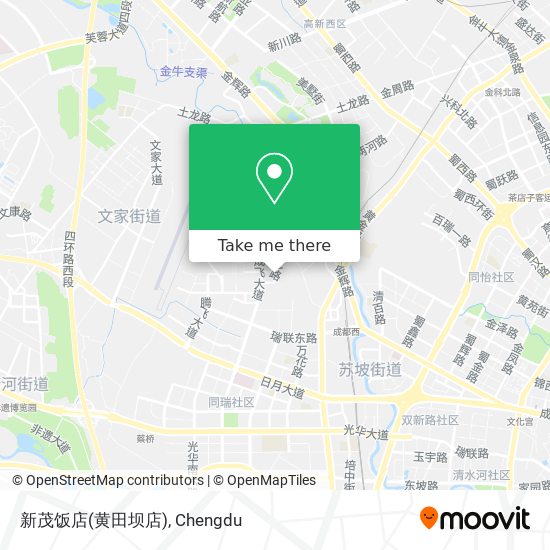 新茂饭店(黄田坝店) map