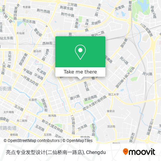 亮点专业发型设计(二仙桥南一路店) map