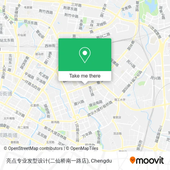 亮点专业发型设计(二仙桥南一路店) map