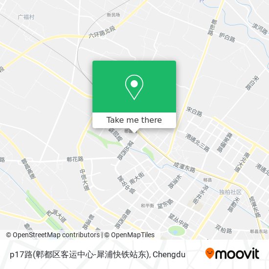 p17路(郫都区客运中心-犀浦快铁站东) map