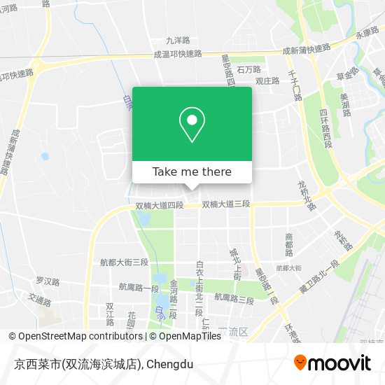 京西菜市(双流海滨城店) map