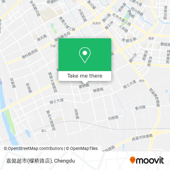 嘉懿超市(檬桥路店) map