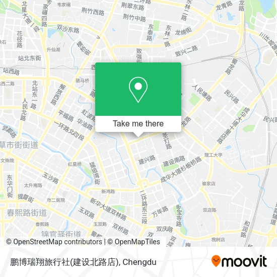 鹏博瑞翔旅行社(建设北路店) map