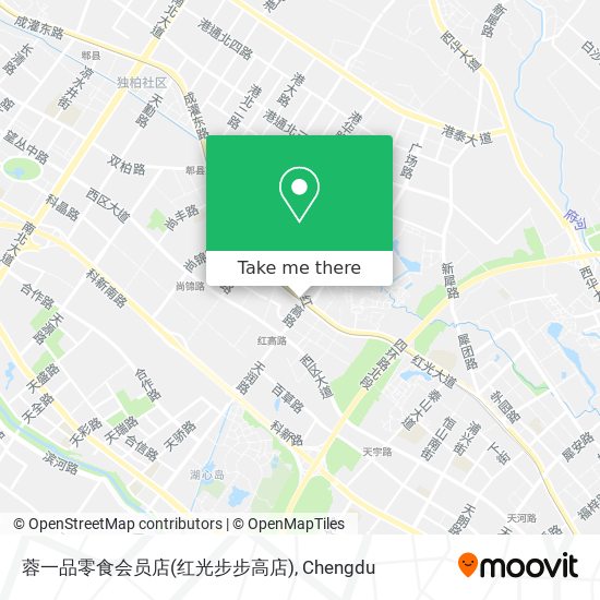 蓉一品零食会员店(红光步步高店) map