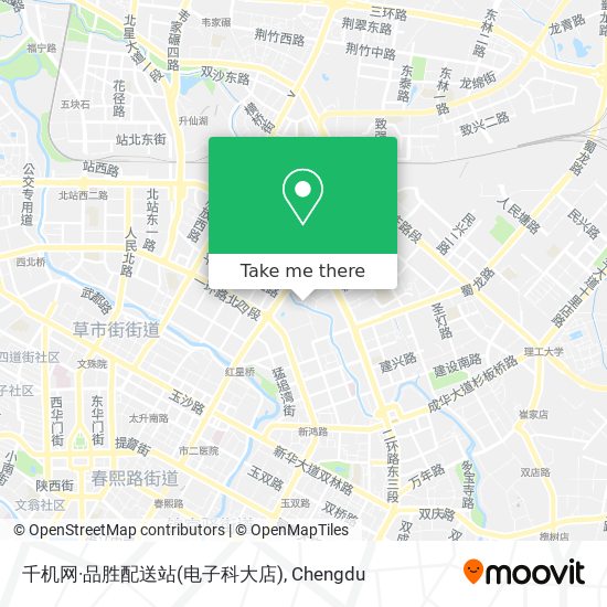 千机网·品胜配送站(电子科大店) map