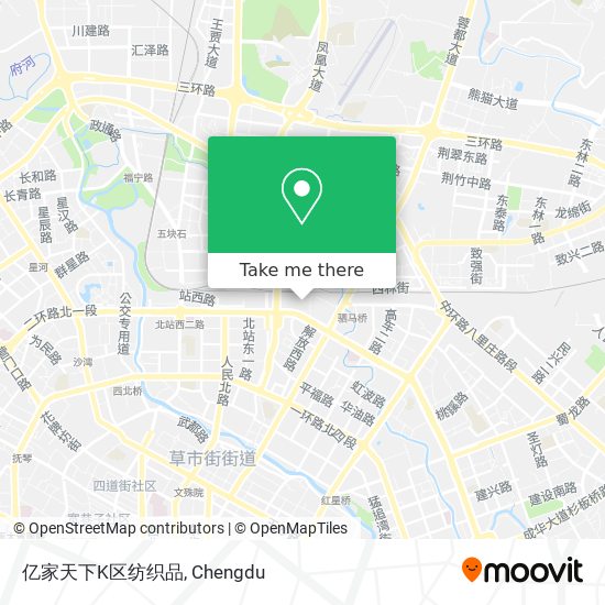 亿家天下K区纺织品 map