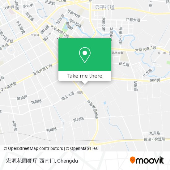 宏源花园餐厅-西南门 map