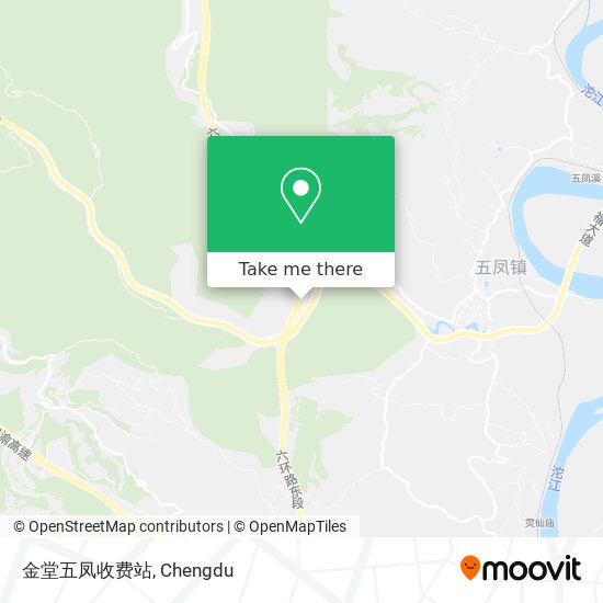 金堂五凤收费站 map