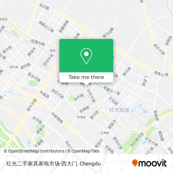 红光二手家具家电市场-西大门 map